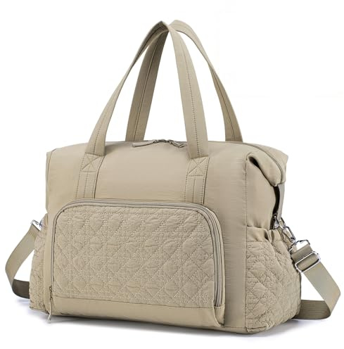 SPAHER Mamma Axelväska Multifunktionell Blöjväska Baby Skötväska Sjukhusväska Wickelväska Shoppingväska Weekendrese Babyväska Resväskor Handbagage för Mamma och Pappa