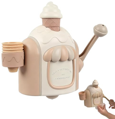 Juguetes de Baño para niños, Máquina de Helados de Espuma para el Baño, Máquina de Burbujas Creativa Y Divertida, para Niños Y Niñas de 3 a 6 Años baño en casa, bañera, cua