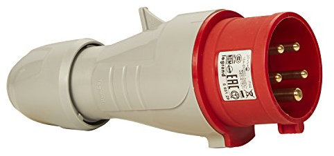Legrand P17 Tempra Pro Leistungssteckverbinder Stecker Rot 3P + N + E, 415 V / 16A, Kabelmontage IP44