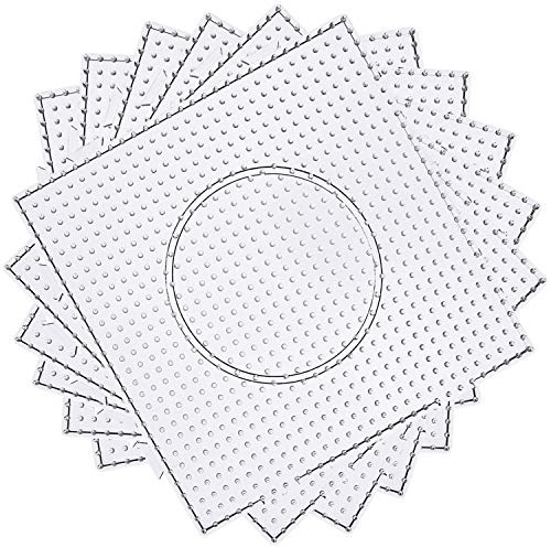 H&W Lot de 6 grands panneaux perforés transparents de 5 mm, avec 4 papiers cadeau (WA3-Z6)