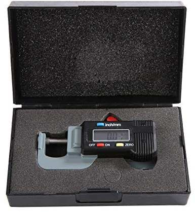 Jauge d'Épaisseur Numérique LCD 0.01mm Mesureur d'Épaisseur Électronique Horizontal en Métal Micromètre de Précision Plage de Mesure 0-12.7mm