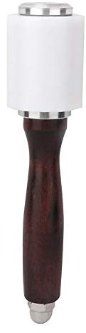 Cikonielf Martillo de Nailon para tallar Cuero, mazo para artesanía en Cuero con Mango de Madera, Martillo perforador para Tratamiento de Cuero