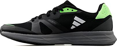 adidas Men's Adizero RC 4 M Shoes Low (Non Football), Core Black FTWR White Solar Green, 9.5 UK
