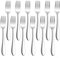 Herogo Forks Set of 12, 20 cm Stainless Steel Dinner Forks Set for Home, Restaurant, Hotel, Mirror Polish Cutlery Table Forks Set, Durable & Dishwasher Safe, Metal Silver