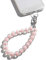 AMAYO,Universal mobile phone chain, mobile phone pendant, mobile phone beads, lanyard, wrist strap, compatible with any mobile phone, smartphone and mobile phone case (Pink Pearls)