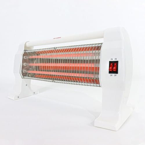 Bilake Estufa 1200W, Estufa eléctrica infrarrojos bajo consumo de 3 barras