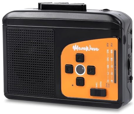 ZaKaBox, Portable Cassette Player Recorder Converter,Cassette to MP3 via SD Card,Walkman Cassette Tape Player with Rechargeable Battery,Built-in Microphone&Speaker,Headphone Jack