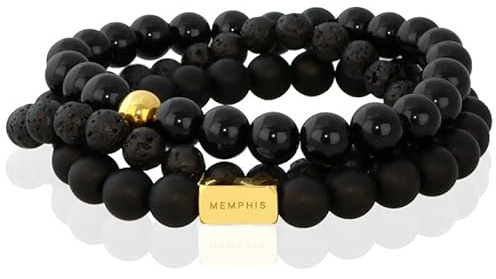 Memphis TRIO Pärlarmbandsset Blackjack - 21 cm
