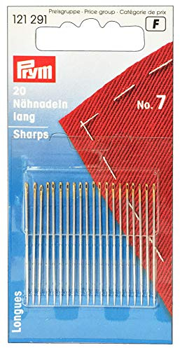 Prym - Acero Silver No.7 (0.70 x 38 mm) Agujas de Coser - 1 Unidad