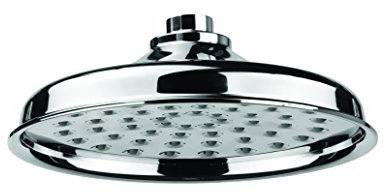 Croydex AM169841 Traditional Rain Shower Overhead, Stainless_Steel, Silver, 17.3x2.5x3.5 cm