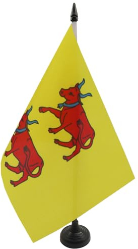 AZ FLAG Bordsflagga Provinsen Béarn 21x14 cm 100D Polyester Plastfot