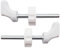Baby Gate Guru Quarter Round Spindel Rod Adapter 2 Stück für druckmontierte Baby- und Haustierschutzgitter (10 mm, weiß)