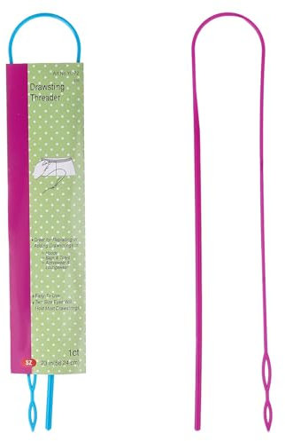 2 Stück Kordelzug Einfädler Gummiband Durchziehnadeln Flexibler Nadeln Einfädler Nähen Schleife Einfädelhilfe Einfacher und Schneller Nähnadel Ersatz Kordelzug Werkzeug für Stoff Gürtel Streifen DIY