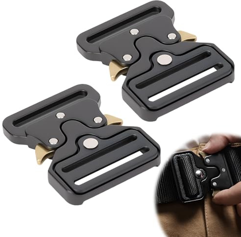Bravien bältesspänne, 2-pack 40 mm herrbältesspänne för DIY ryggsäckar väskor Ersättningsbälteslås Robust metallspänne för män och kvinnor