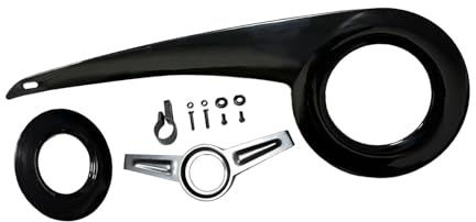 Jiuvaso Carter de Chaîne, Protection de Chaîne de Vélo, Composants, Pignons, Protection de Plateau, Noir