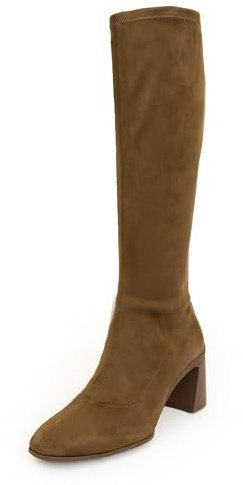 Aerosoles CENTOLA Knee High Boot, Fango Stretch Faux Suede, 11M