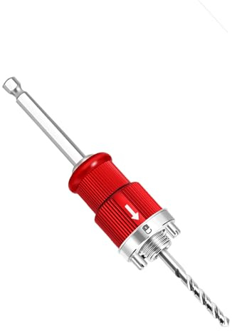 Generic Arrow Storage Case Hex Shank Hole Saw Arbor Efficient Self Locking Rod for Pipe Extension, 45 Manganese Steel, 192mm, 343g