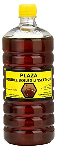 Plaza – Huile de lin bouillie double – 1 litre