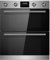 Cookology CDO720SS 60cm Combined 88 Litre Capacity Large Built Under Electric True Fan Double Oven with Easy Programmable Timer and Digital Clock - in Stainless Steel