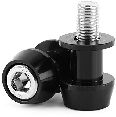 moto Svängarm spole, motorcykel aluminiumlegering svängarm spole skjutreglage stativ svängarm spolar (10 mm-svart)