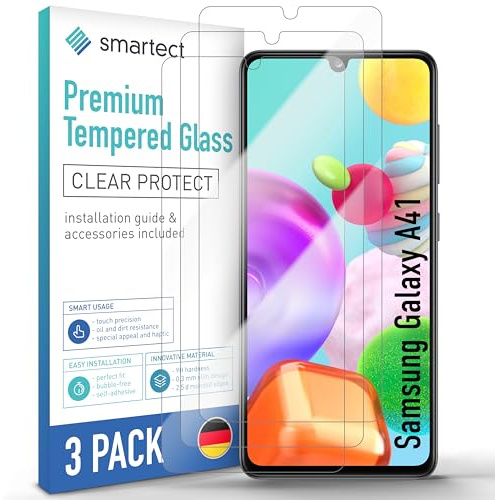 smartect Skärmskydd 3 Stycken för Samsung Galaxy A41