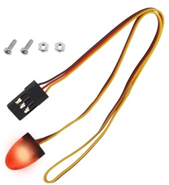 eMagTech Auto LKW RC LED Licht Rotierende Blinklampe Beleuchtung Kompatibel mit 1/8 1/10 1/12 RC Modellauto HSP SCX10 1/14 RC Auto 11x15mm, Rot