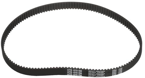 sourcing map 1 cinghia dentata in gomma HTD-5M a 134 denti, 670 mm di lunghezza x 15 mm di larghezza x 3,6 mm di altezza, puleggia ad anello chiuso, cinghia dentata