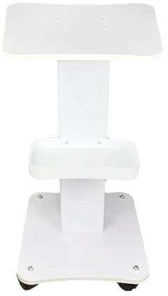 ETCH01 Chariot professionnel avec roulettes et rangement Capacité de charge de 50 kg Blanc