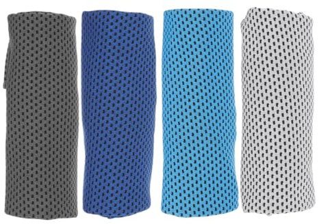 HEMOTON 4stücke Kühl Handtuch Schnelltrocknend Sport Handtuch Für Fitness Outdoor Reisen Schwimmen Yoga Klettern Wandern Mit Tragbar Design