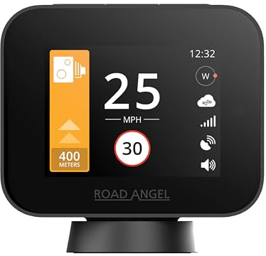 Road Angel Pure Sync Speed Camera Detectors for Cars UK - Road Angel Speed Camera Detector - Subscription Required for Use