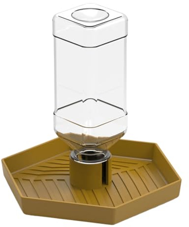 Kaeltsyn Dispensador de agua antideslizante para reptiles, botella de agua automática, suministro de riego para mascotas para anfibios, comedero automático de reptiles