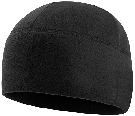 M-Tac Fleece Watch Cap - Army Military Tactical Beanie Hat Winter Skull Cap (Black, L)