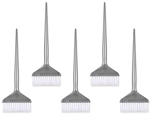 DS. DISTINCTIVE STYLE Hair Dye Applicator Brushes 5 Pieces Long Handle Soft Bristles Hair Coloring Kit Salon Bleach Tinting DIY Tool
