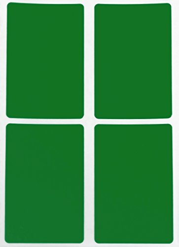 Royal Green Rectangle Colored Stickers Labels in Green 7.5 cm x 5 cm inches (75mm x 50mm) - 200 Pack