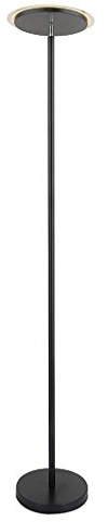 Standing lamp LED Dimmable Floor Light Uplighter, Acrylic Lampshade, Remote Control, Nordic Simple Style Living Room Bedroom Study Office Single Stem Floor Light Tall Standing Pole Light