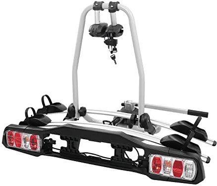 SachsenRAD Heckfahrradträger,Fahrradträger Heckklappenträger,Fahrradträger Auto, Fahrradträger E-Bike,für 2 Fahrräder,für Anhängerkupplung, Schwarz