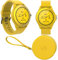FOREVER Colorum CW-300 Giallo Smartwatch IP68 Impermeabile - Cardiofrequenzimetro Contapassi Monitor del Sonno Calorie - Lunga Durata Batteria -Orologio Sportivo Android/iOS Unisex dal Design Elegante