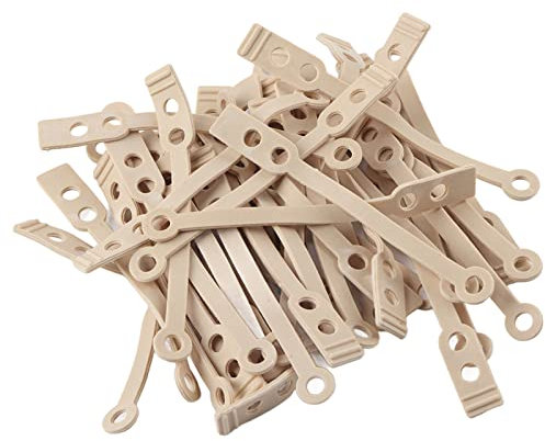 ZJchao Hair Tools Perm Curler Rubbers Flat Long, 50pcs/ Pack Women Girl Wave Perm Bars Rods Set, Perm Bars Set Rubber Band, DIY Hairdressing Tool Sticks