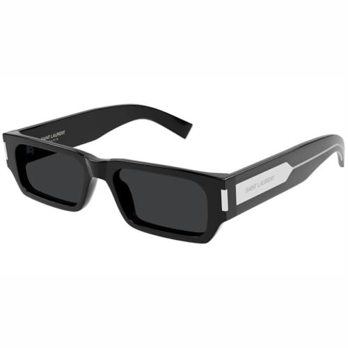 SAINT LAURENT Unisex SL 660-001 54 Recycled A Sunglasses, Black-Crystal-Black