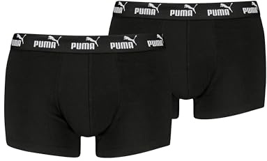 PUMA Boxershorts för män, Trunks Basic Elements av bomull med elastan, 2-pack