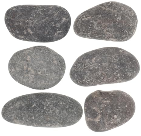DIYEAH 6pcs Boys and Girls Rock Painting Kit DIY Painting Stones Craft Pebble Art Supplies