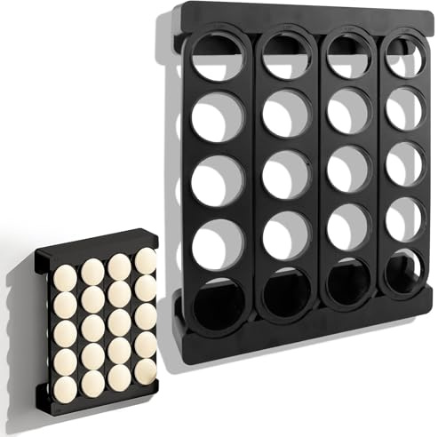 Porta Capsule Porta Cialde Caffe Portacapsule, Portacapsule da Parete Senza Bisogno di Forare Possibilità di Montaggio a Parete o Verticale Adatto per la Staffa di Stoccaggio Della Cucina Nero