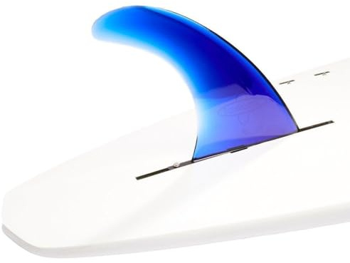 DORSAL Signature Surf SUP Single Center Fin for Longboard Surfboard Blue 9 Inch Polycarbonate
