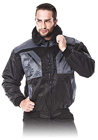 Reis Iceberg_Bsxl gefütterte Schutzjacke, Schwarz-Grau, XL Größe