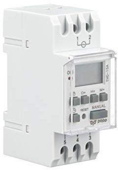 POPP® Electric Interruptor de relé de Tiempo programable semanal de Potencia LCD Digital THC15A 220V 16A