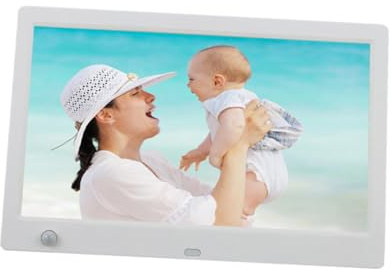 Homoyoyo Cornice Digitale Con Sensore Di Movimento Album Fotografico Elettronico Bianco Supporta Usb e Formati Multimediali Facile Da Usare e Condividere Immagini e Video