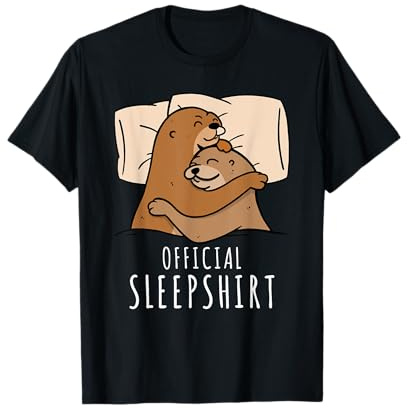 Sea Otters - Pigiama ufficiale per coppie, motivo: lontra marina Maglietta