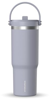 Hydrapeak Nomad 32 oz Tumbler with Handle and Straw Lid, Leakproof, Double Insulated, 32oz Cup Stainless Steel (Lilac Haze)