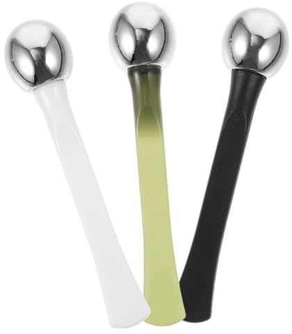 Beaupretty 3 pièces Outils de Massage pour Yeux Cuillères pour Crème Contour des Yeux et Masque Facial Accessoires Beauté Pratiques pour Éliminer Rides et Fatigue Oculaire
