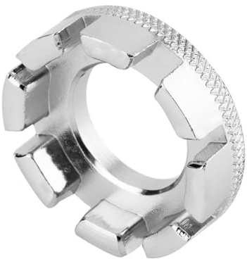 CAZSTYK Llave de bicicleta con 8 ranuras para bicicleta, ajuste de llantas, llave para radios de rueda, llave para radios de bicicleta, llave de pezón de bicicleta